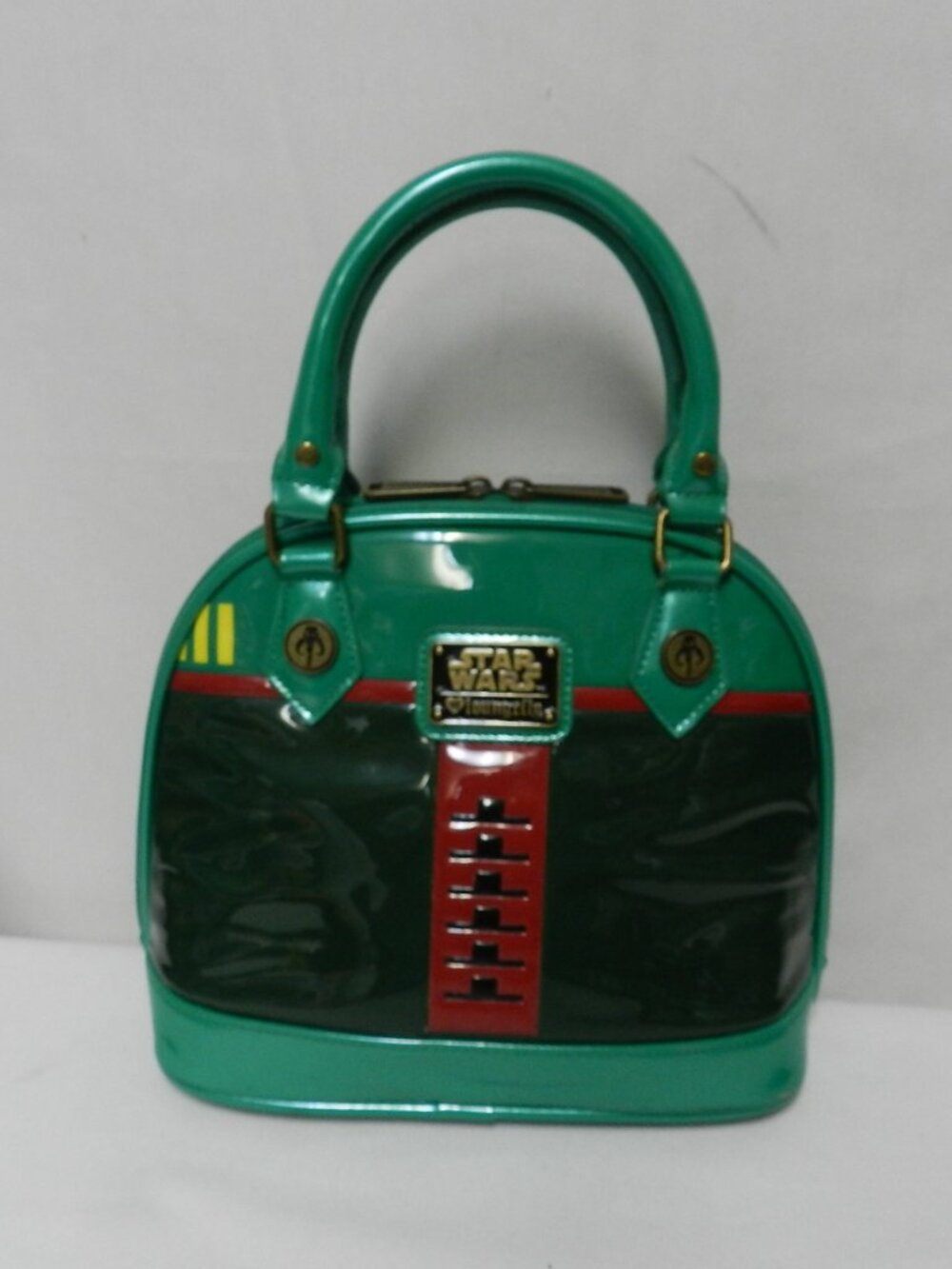 Star Wars Boba Fett Mini Dome Bag Loungefly zip around green pvc tote purse